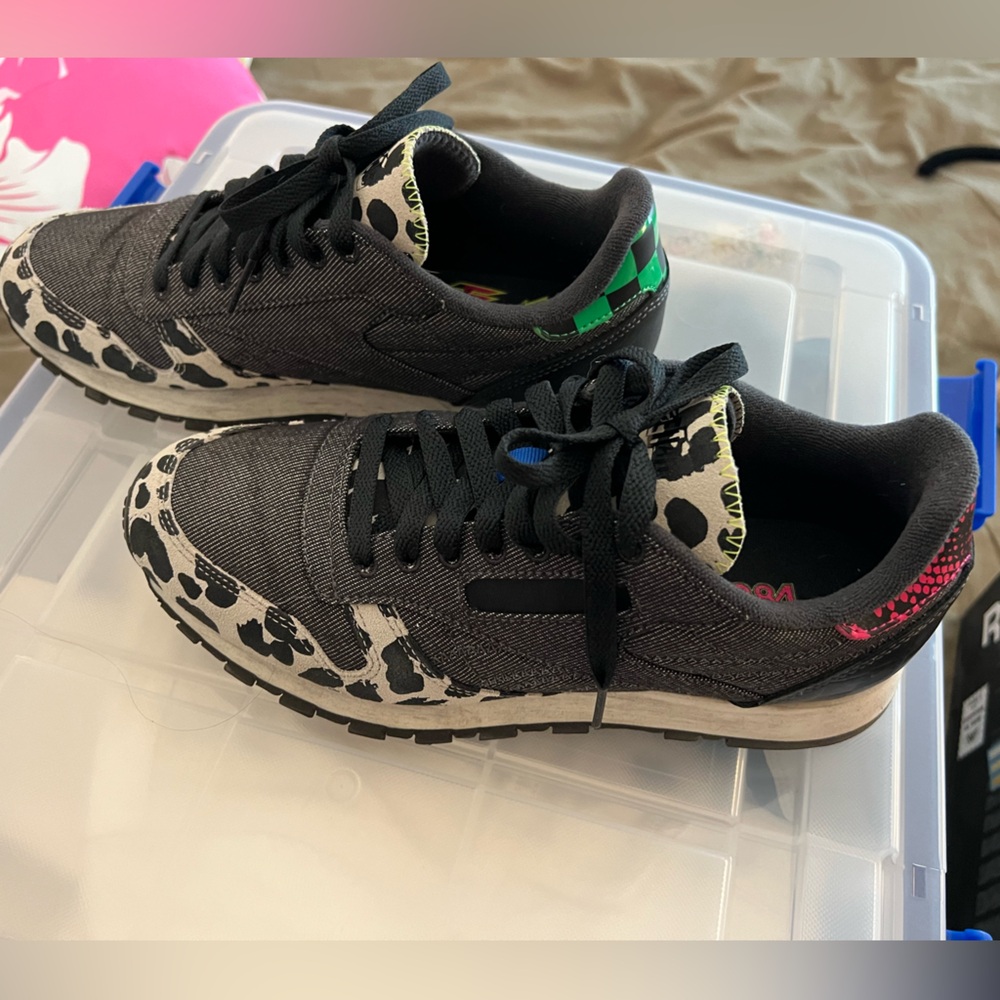 Reebok Wonder Woman 1984 Cheetah Leopard Print Sneakers
